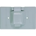 Eaton Wiring Devices Electrical Box Cover, Outlet Box, 1 Gang, Thermoplastic S1961